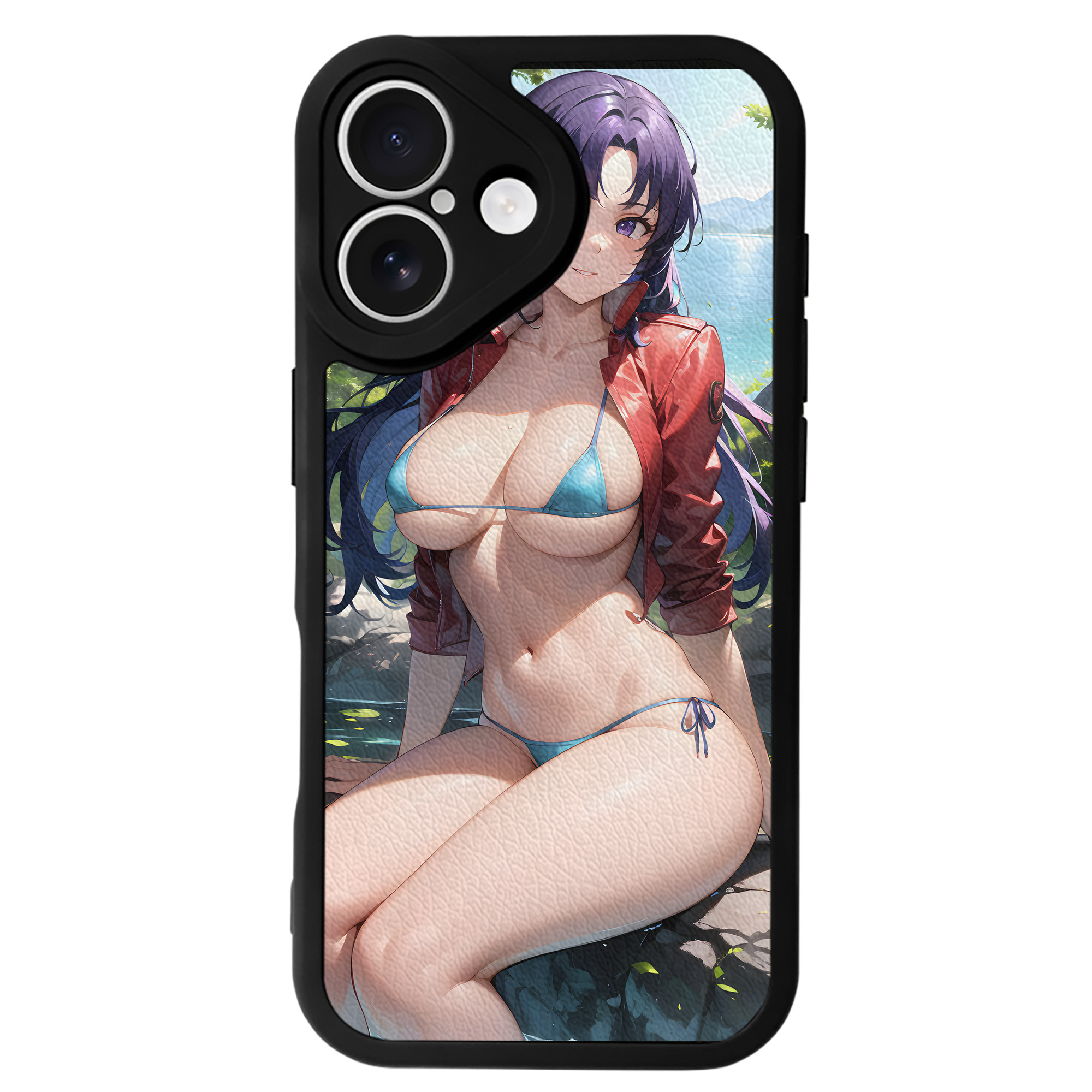 （画像用） EVA 新世紀エヴァンゲリオン 【iPhone 16シリーズ対応】シリコンスマホケース（レザー調） 材質：シリコン